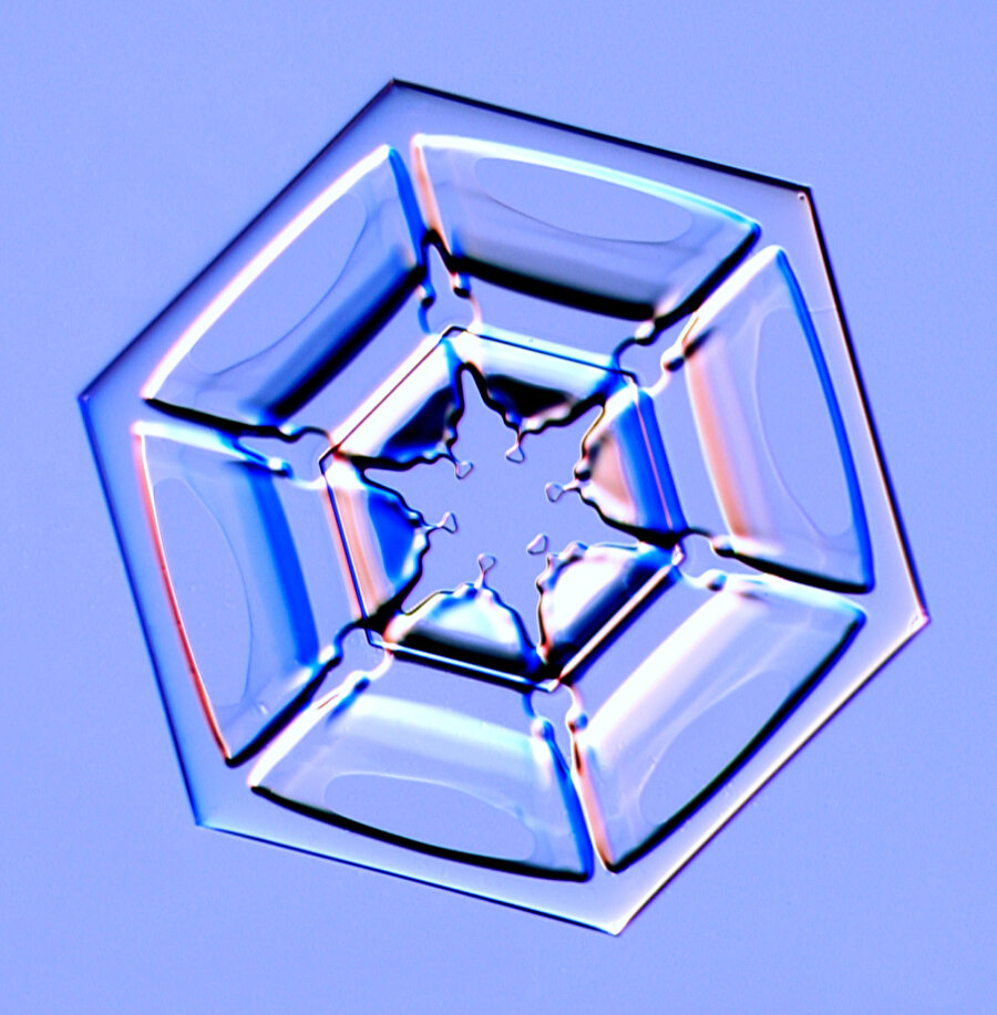 Plaka kristaller
Düz altıgen plakalardır.En temel kar kristal şekillerinden biridir. 

  
-2.22 santigratta oluşurlar.