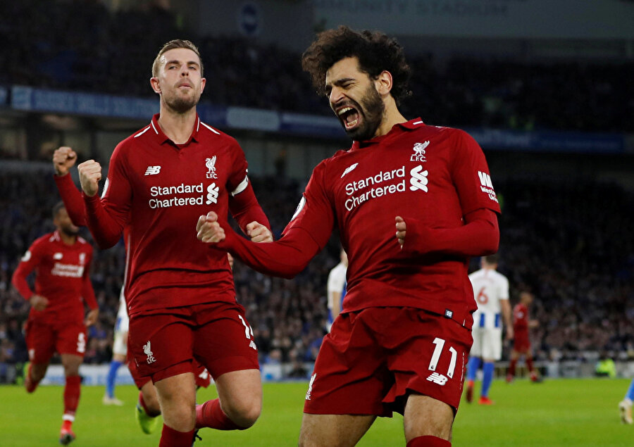 Muhammed Salah'ın gol sevinci.