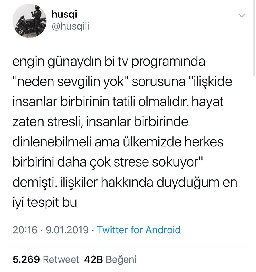 Duyduğun en iyi tespit bu değil! Daha fazla fav alsın diye öyle yazdın​