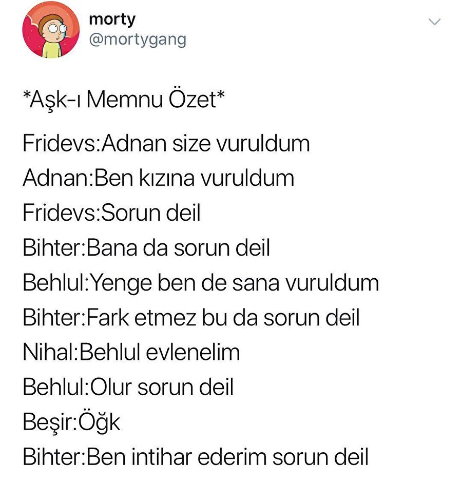 79 bölümün 240 karakterlik özeti
