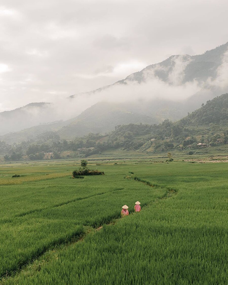 Vietnam'ın Tu Le kasabası