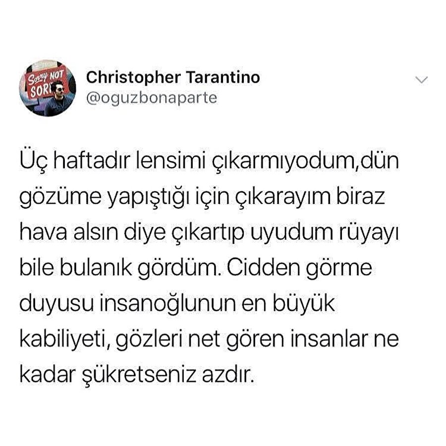 Net görmek bazen acı olabiliyor ama...