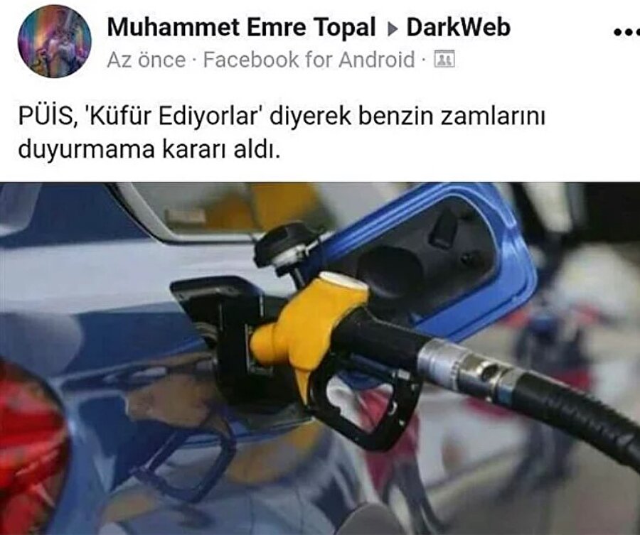 Benzin alınca kendiniz görürsünüz
