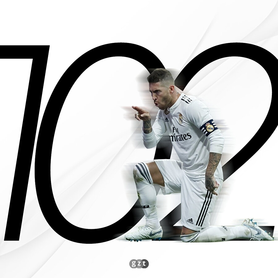 Ramos 102 gole ulaştı