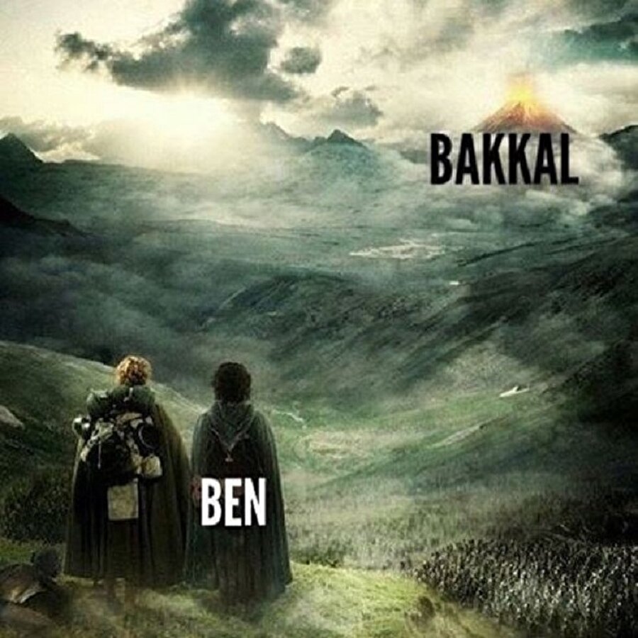 Annem bakkala git dediği zaman gözüme gözüken bakkal ve ev mesafesi