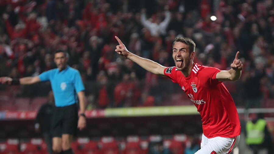Benfica'da gol sevinci.
