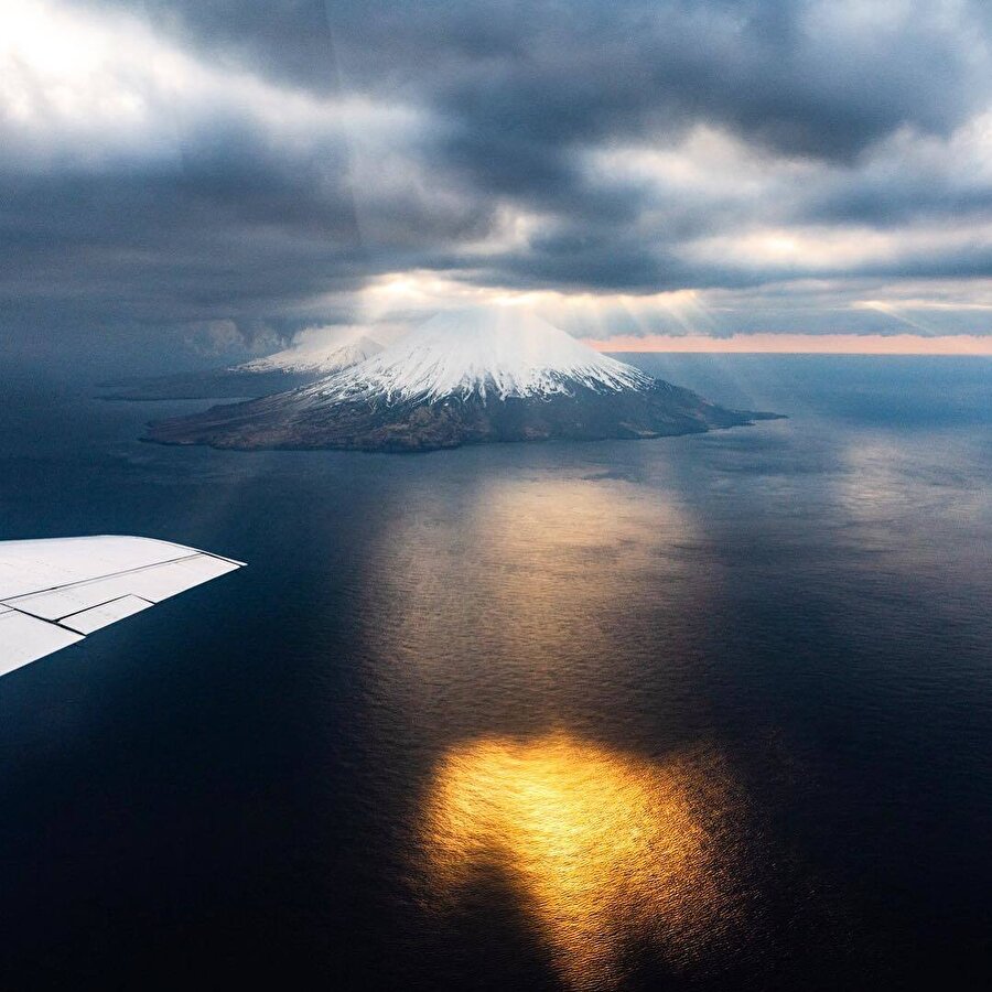 Alaska'da bir takımada olan Aleut Adaları