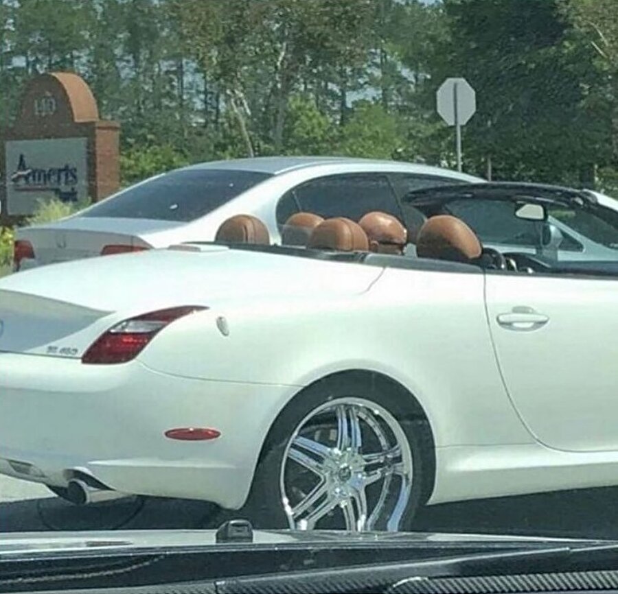 ​Bu arabada 5 tane koltuk var. Mı acaba?