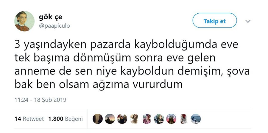 Pazarda kaybolmayan çocuk yoktur