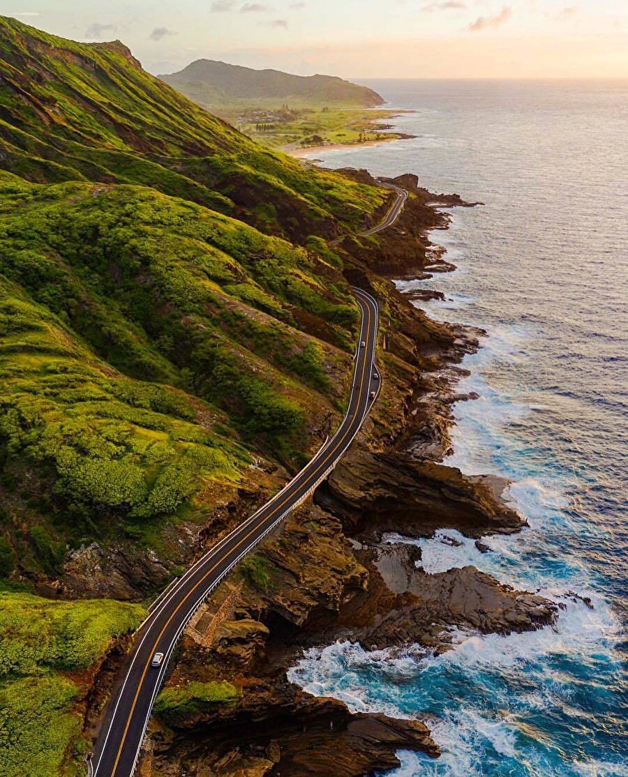 Hawaii Adaları'nın kıyı şeridi