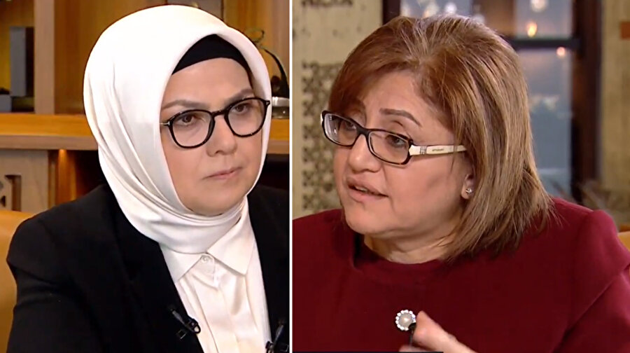 Ayşe Böhürler ve Fatma Şahin.