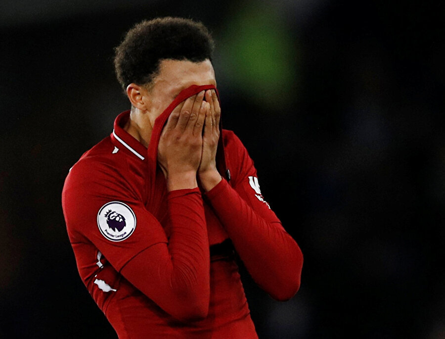 Trent Alexander-Arnold'un beraberlik üzüntüsü.