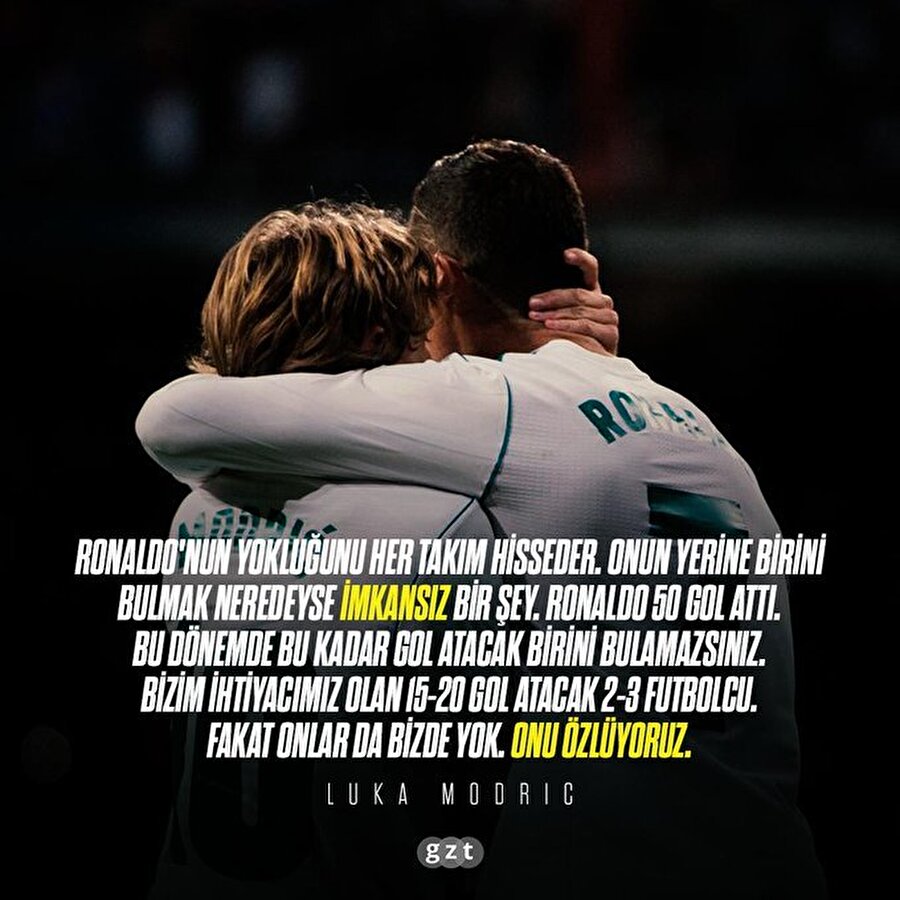 Luka Modric: Ronaldo'yu özlüyoruz