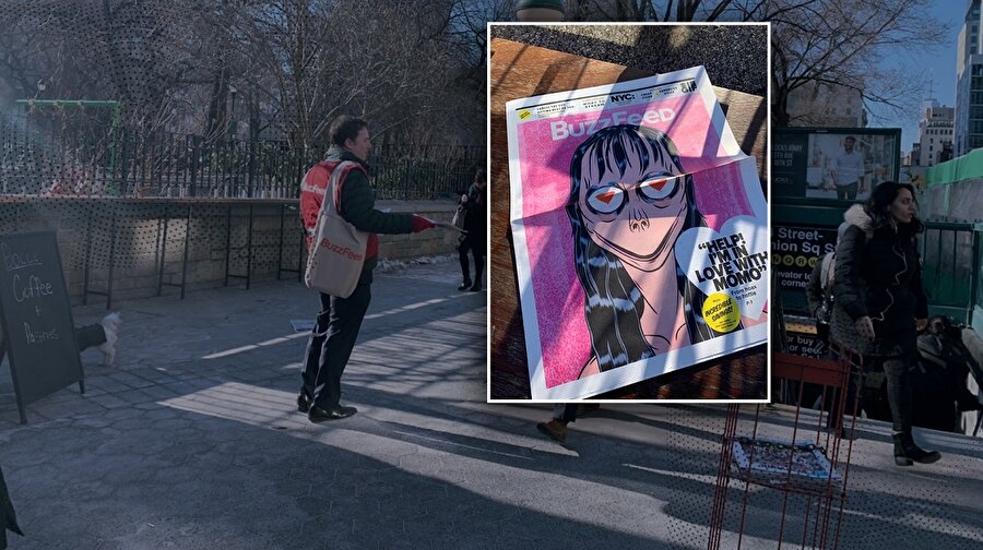 BuzzFeed'in ilk gazetesinin manşetinde 'Momo' haberi yer aldı.