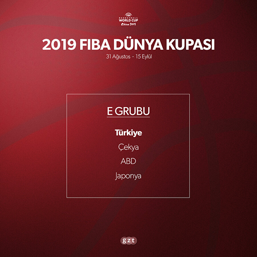 Rakiplerimiz belli oldu