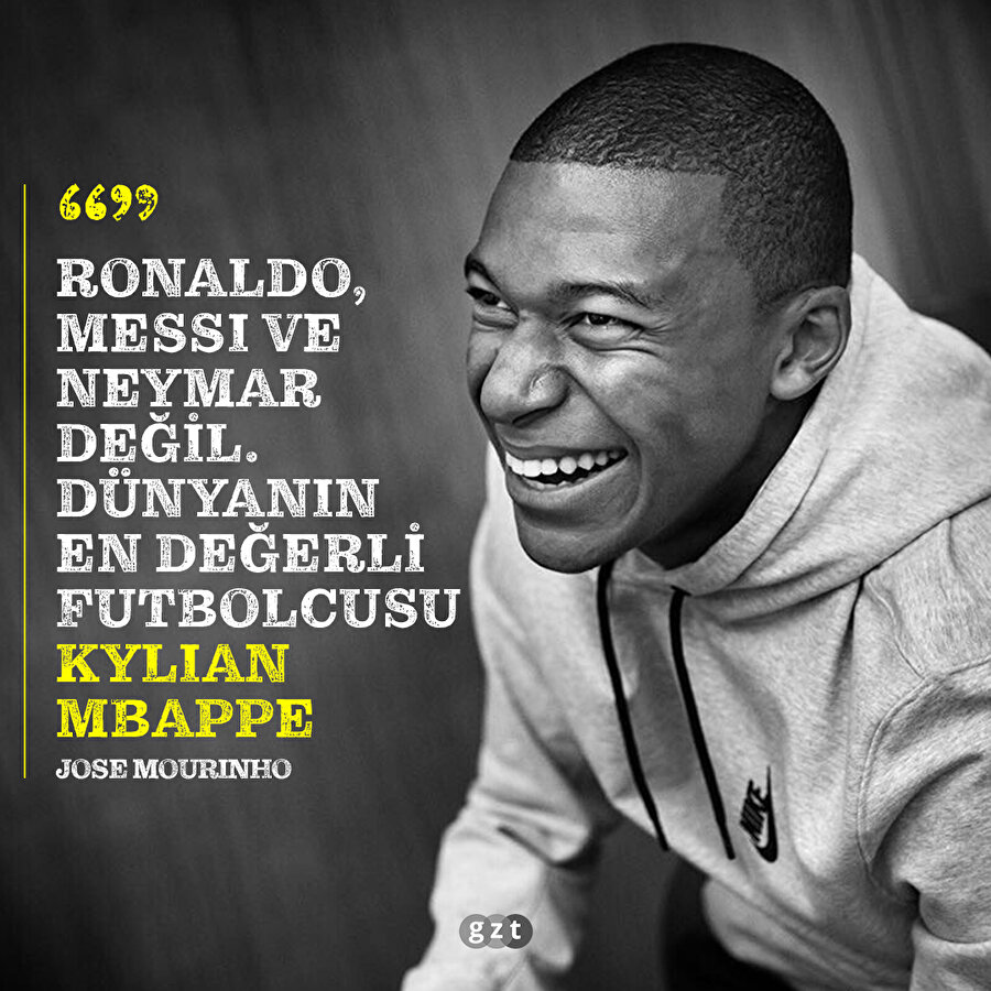 Mourinho'ya göre en iyisi Mbappe