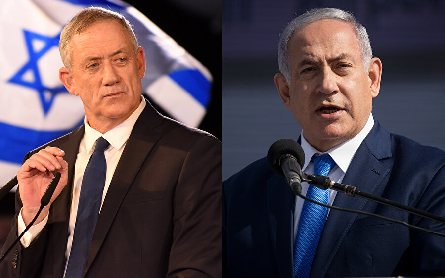 Hem Netanyahu hem de rakibi Gantz seçimleri kazandıklarını duyurdu.