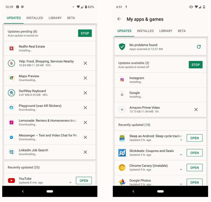 Google Play eşzamanlı uygulama indirmeyi test ediyor
Google, Android mağazası Google Play'de uygulamaların aynı anda inme özelliğini test ediyor.