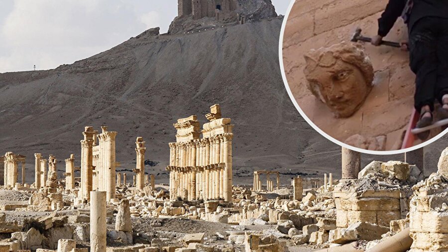 IŞİD'in Suriye ve Irak'ta etkili olduğu yerlerde tarihî eserler büyük zarar gördü.