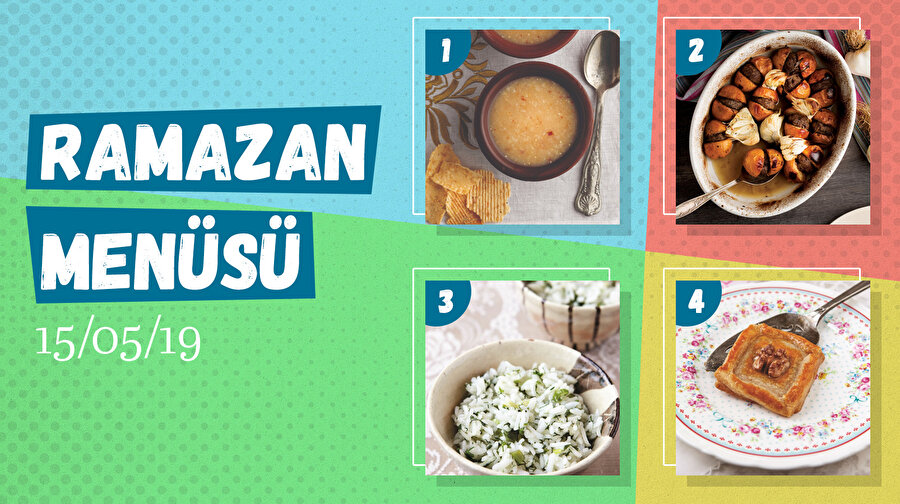 Ramazan boyu iftar menüleri Lokma'dan. 