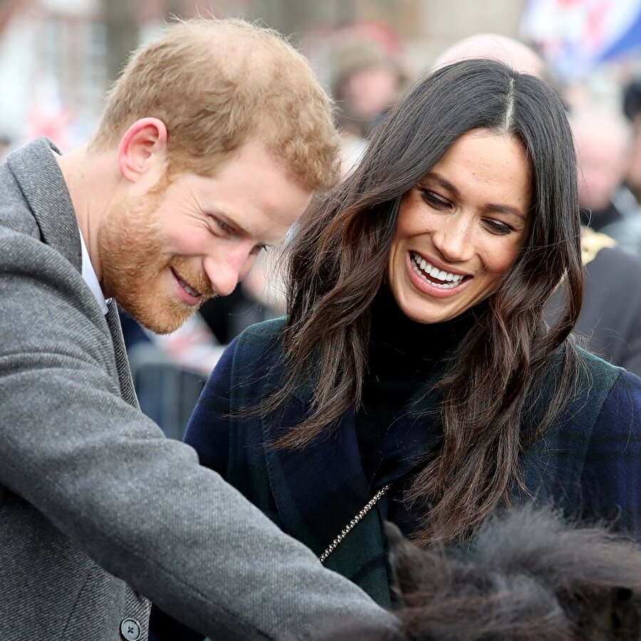 İngiliz Kraliyet gelini Sussex Düşesi Meghan Markle ve Prens Harry.