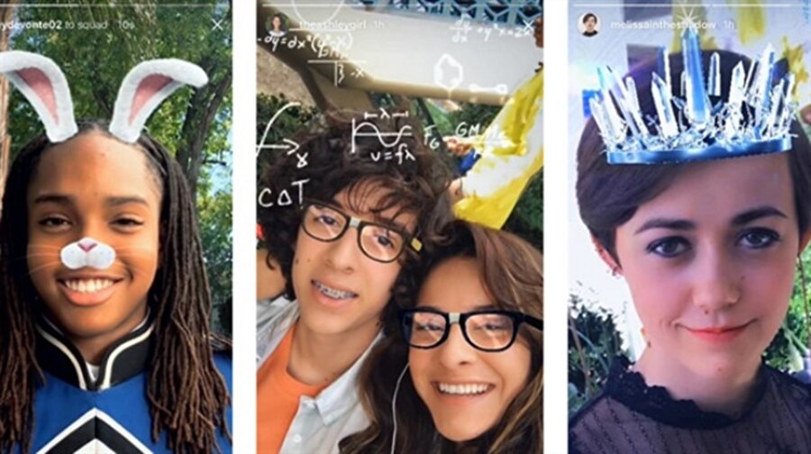 Snapchat filtreleri çok beğenildi.