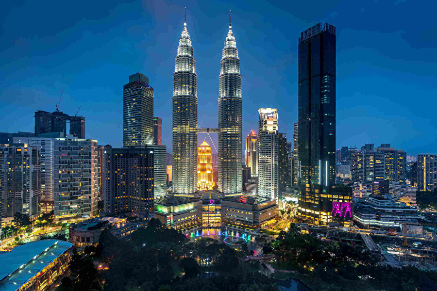 Petrona ikiz kuleleri Kuala Lumpur, Malezya.