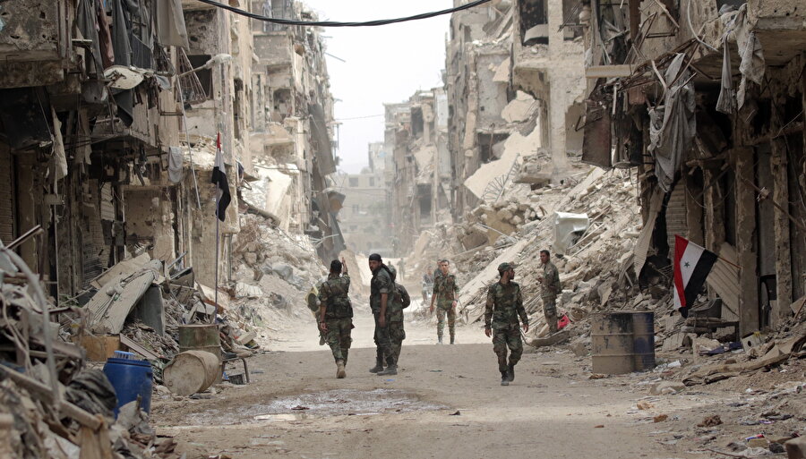 Esad bombardımanı kesmiyor.