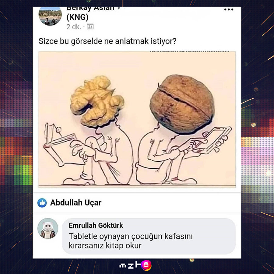 ​Yoruma patlamalı güldüm