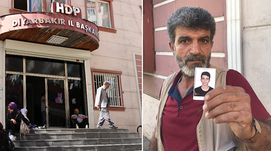 Oğlu Yusuf Begdaş'ın (17) dağa kaçırıldığı iddiasıyla ailelere katıldığını açıklayan baba Celil Begdaş.
