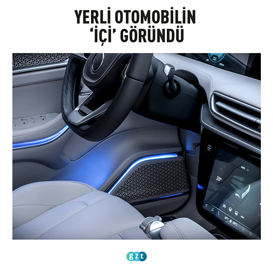 Yerli otomobilin 'içi' göründü