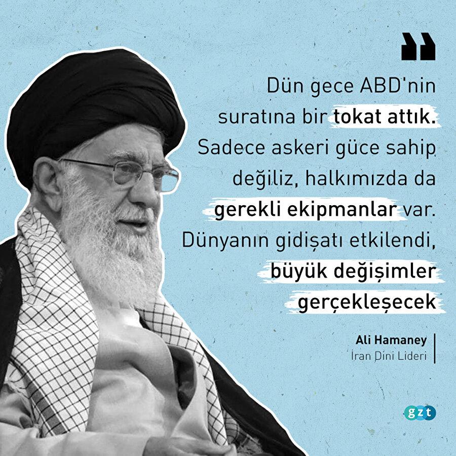 İran Dini Lideri Hamaney'den açıklama