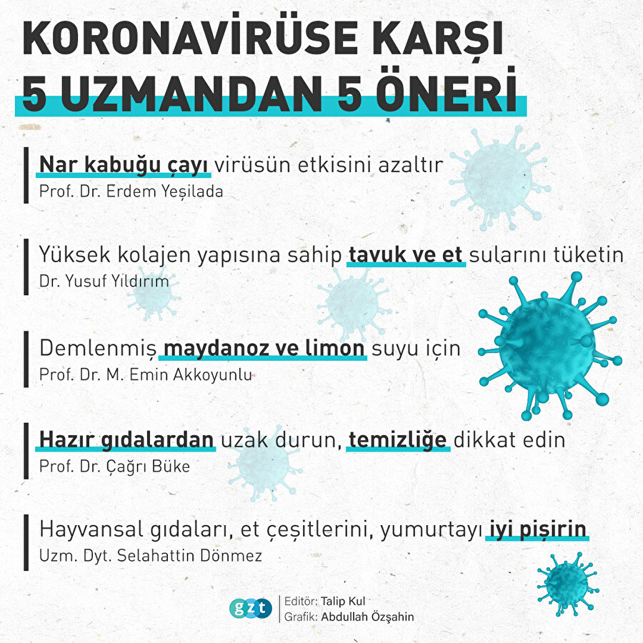 Koronavirüse karşı 5 uzmandan 5 öneri