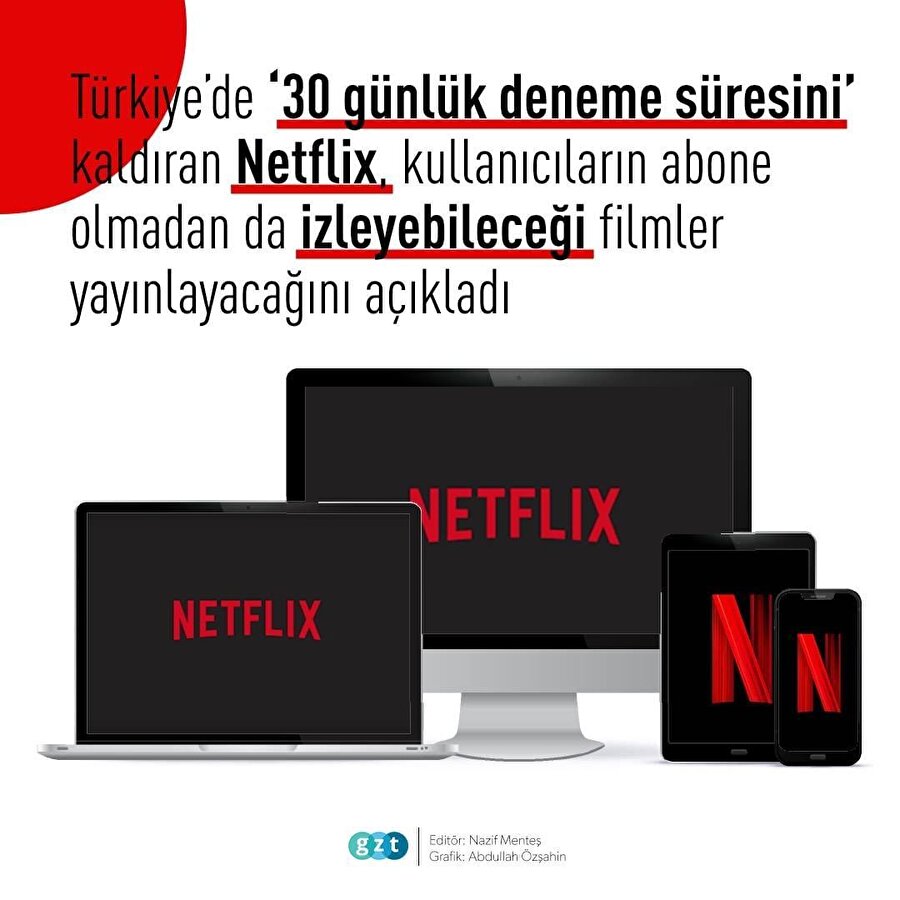 Netflix abone olmayanlara da ücretsiz film yayınlamaya başladı🎬