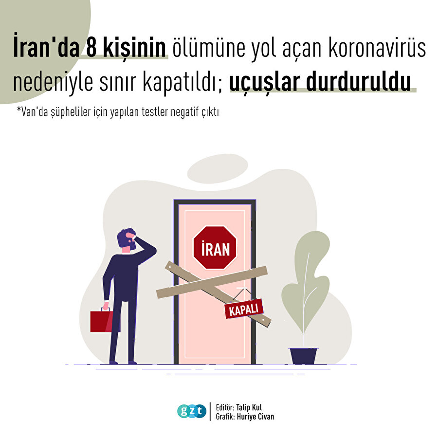 İran sınırı kapatıldı, uçuşlar durduruldu