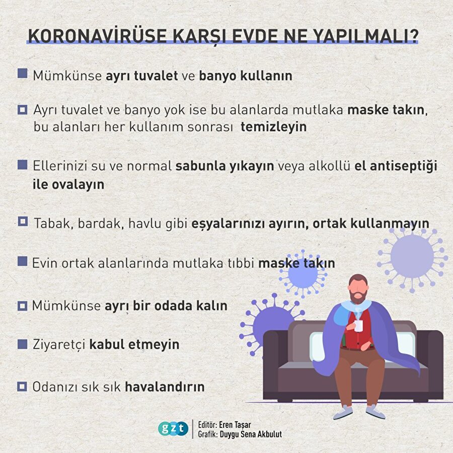 Koronavirüse karşı '14 gün kuralı' nedir, evde nelere dikkat edilmeli?