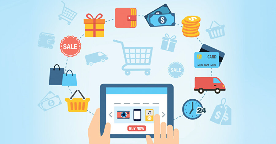 Koronavirüsün pandemi yapmasının ardından insanlar e- ticaret sitelerine akın etti.