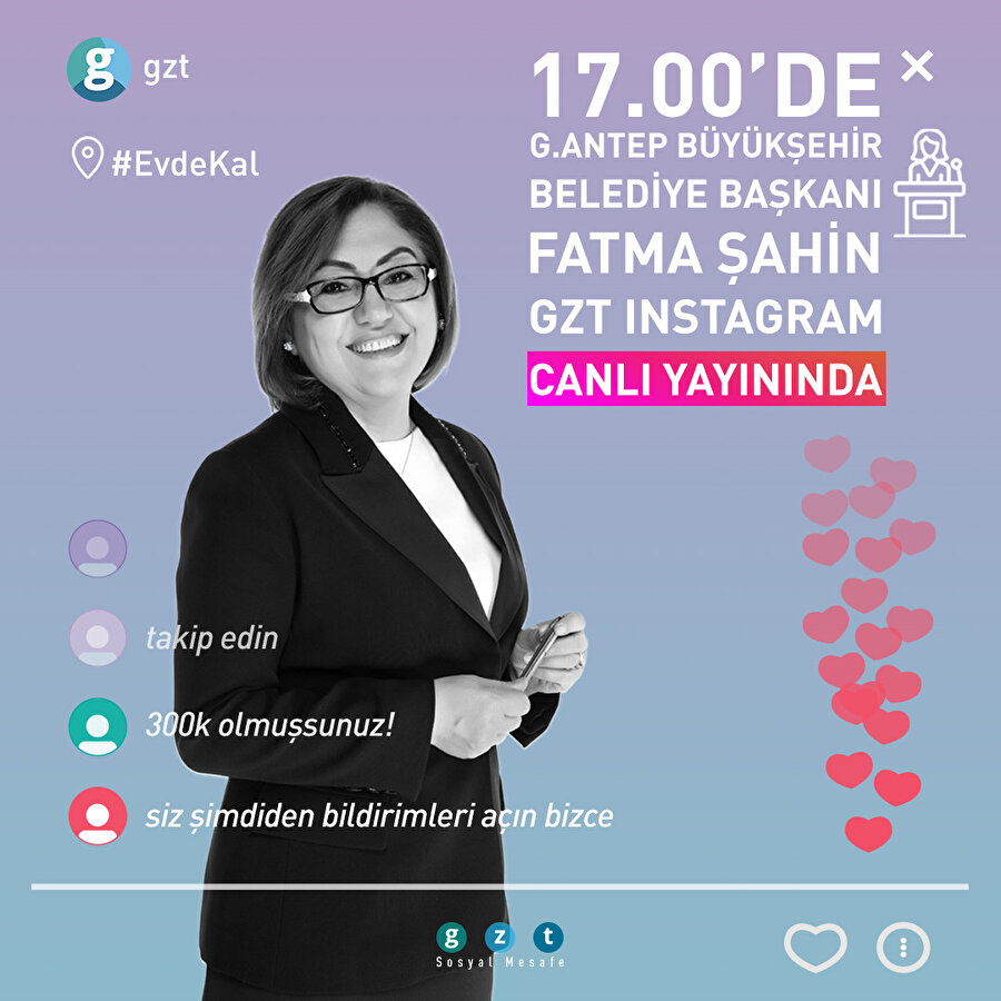 Gaziantep Büyükşehir Belediye Başkanı Fatma Şahin GZT canlı yayınında!