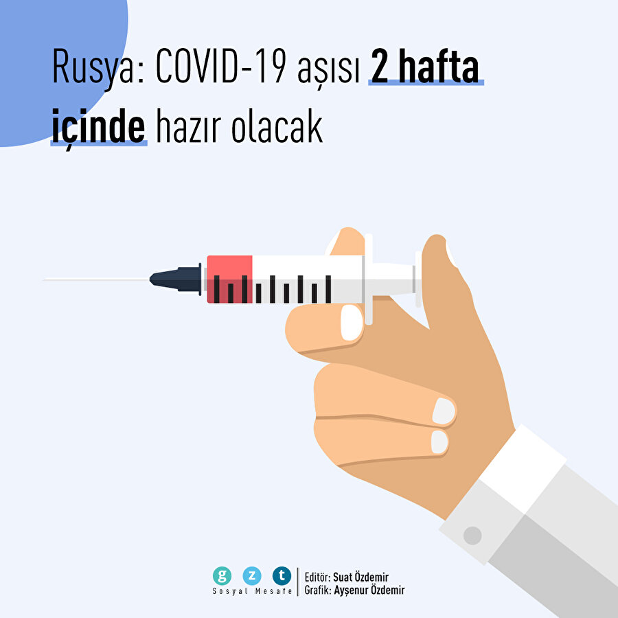 Rusya'dan aşı açıklaması: 2 hafta içinde hazır olacak
