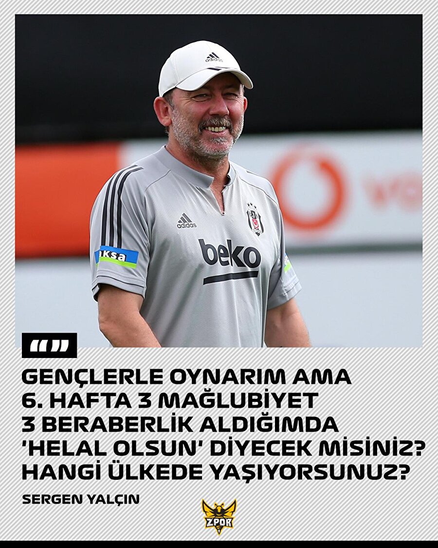 Sergen Yalçın dobra açıklamalara devam ediyor