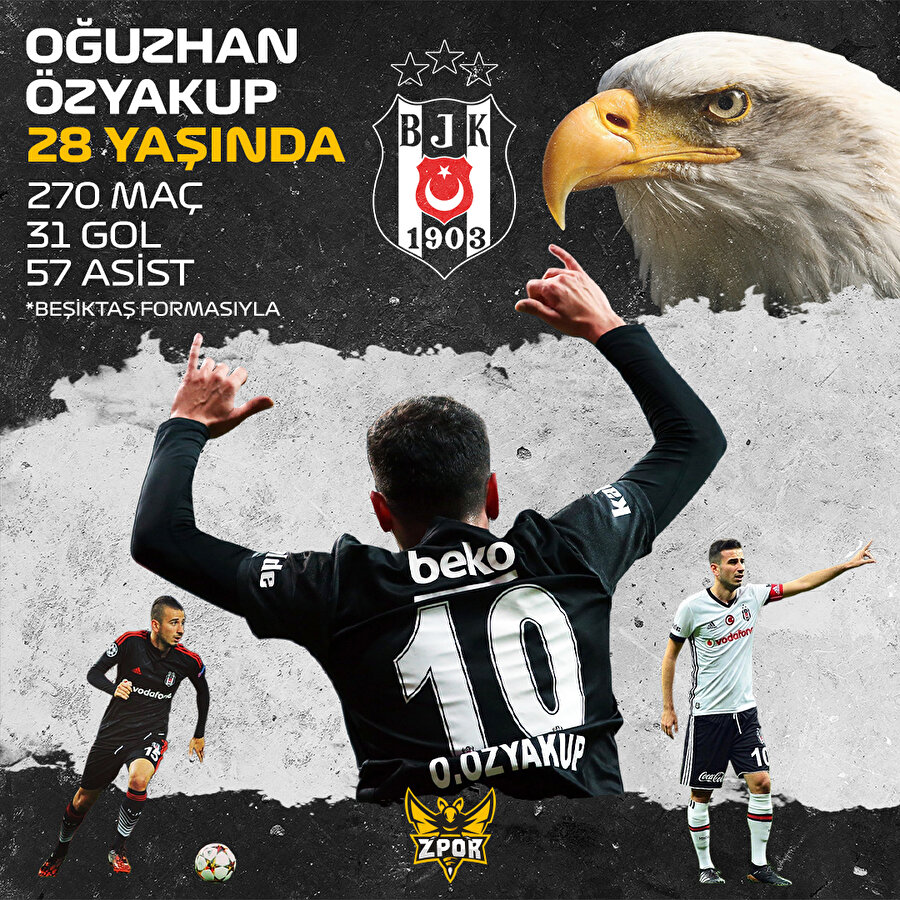 Beşiktaş'ın 10 numarası 28 yaşında