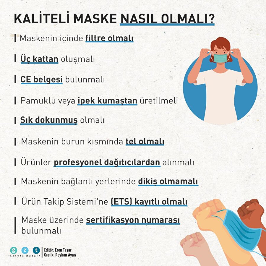 Kaliteli maske nasıl olmalı?