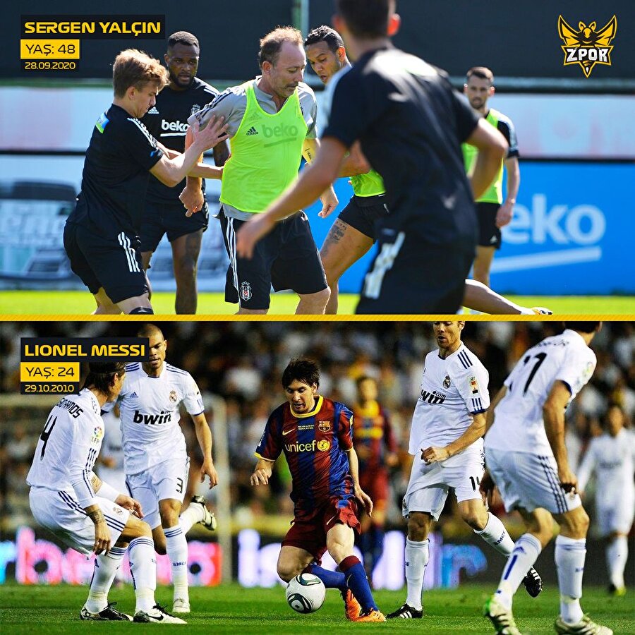 Sergen Yalçın sahaya indi