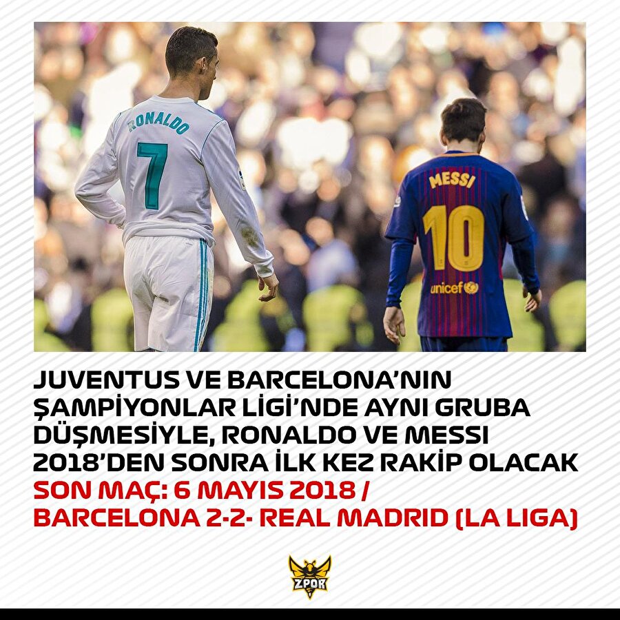 Ronaldo ve Messi yeniden rakip