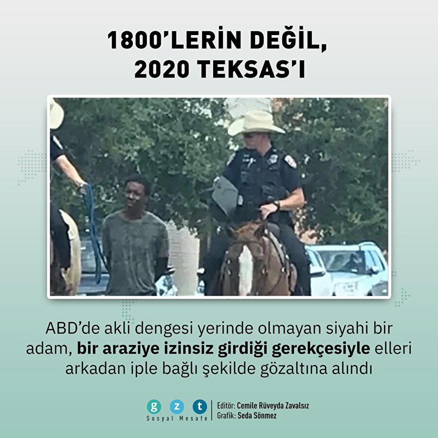 1800'lerin değil, 2020 Teksas'ı