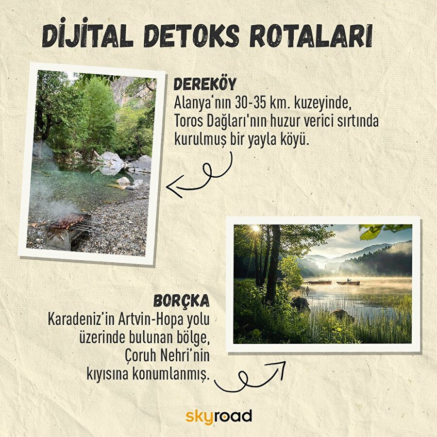 Dijital detoks rotaları 🌿