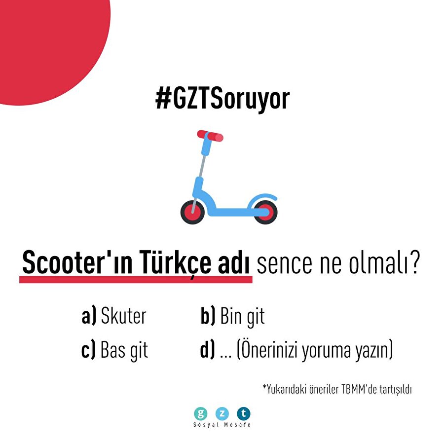 Sizce 'Scooter'ın Türkçe adı ne olmalı?