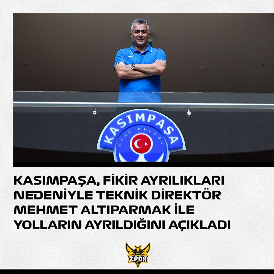 Bir ayrılık da Kasımpaşa'da