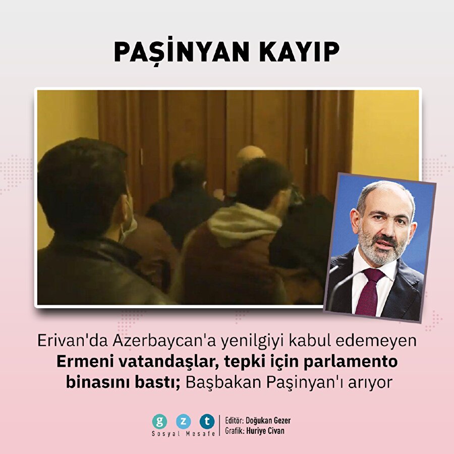Paşinyan kayıp