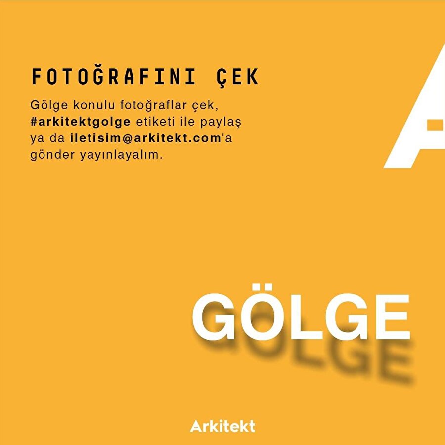 Fotoğrafını çek gönder: Gölge